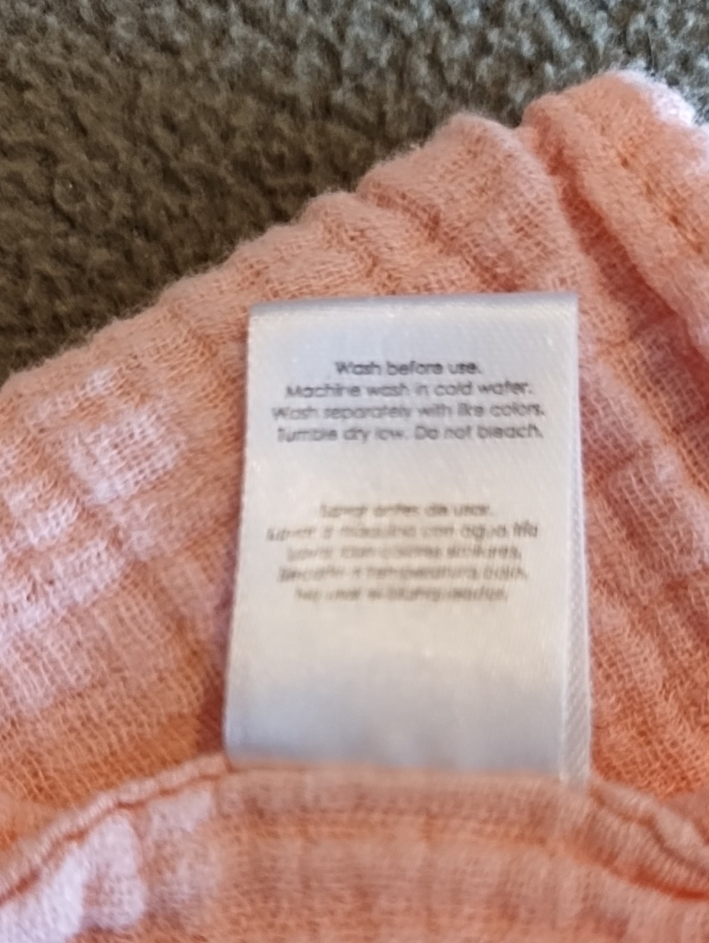 Modern Baby Muslin Baby Swaddle Blanket Security Lovey Cotton 32x39 Solid Pink - Picture 5 of 6